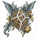 dice tattoo design idea
