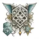 dice tattoo design idea