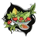 Salad Available tattoo design idea