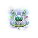 Dragon Crown Roses Bahamas tattoo design idea