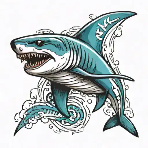 Cronulla sharks, Manchester United logo tattoo design idea