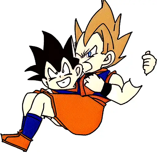 Majin vegeta and goku tattoo design idea
