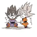 Majin vegeta and goku tattoo design idea