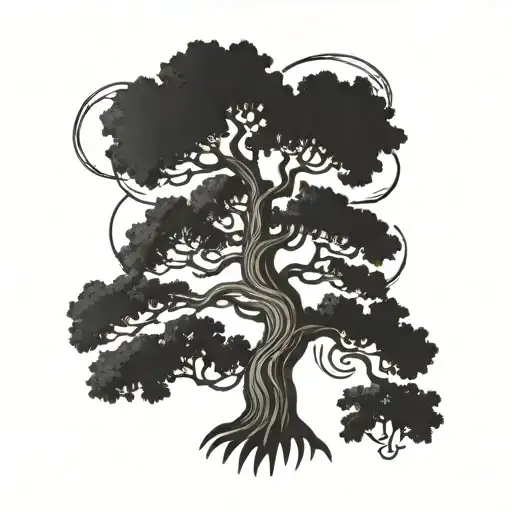 Yggdrasil tree tattoo design idea
