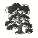 Yggdrasil tree tattoo design idea