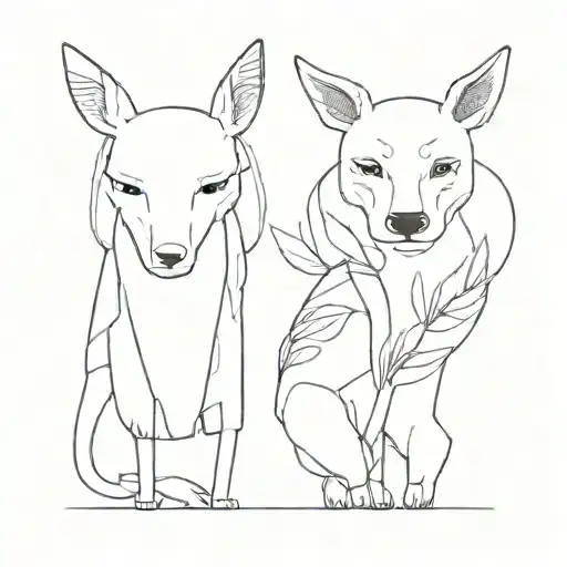 two handsome Koreans tattoo design idea