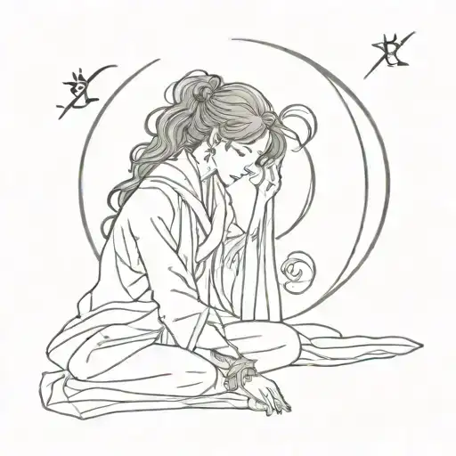 blessing of the celestials manhwa tattoo design idea