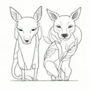 two handsome Koreans tattoo design idea