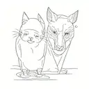 two handsome Koreans tattoo design idea