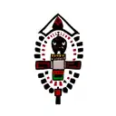 Aztec death tattoo design idea