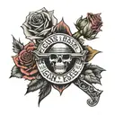 guns n roses tattoo design idea
