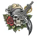 guns n roses tattoo design idea