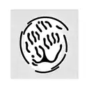 tiger paw eye  tattoo design idea