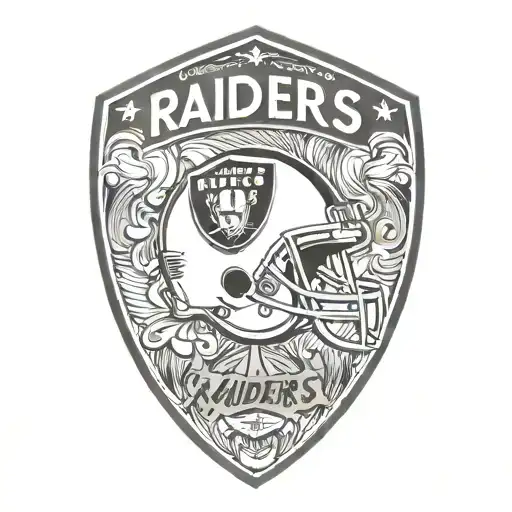 Oakland raiders football club logo tattoo design idea