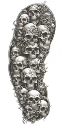 heaven vs hell tattoo design idea