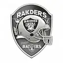 Oakland raiders football club logo tattoo design idea