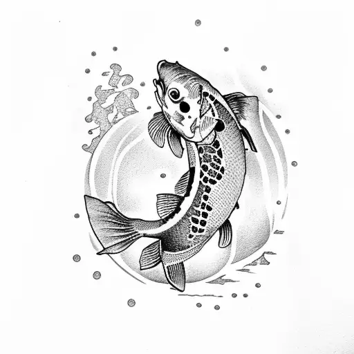 Koi Fish tattoo design idea