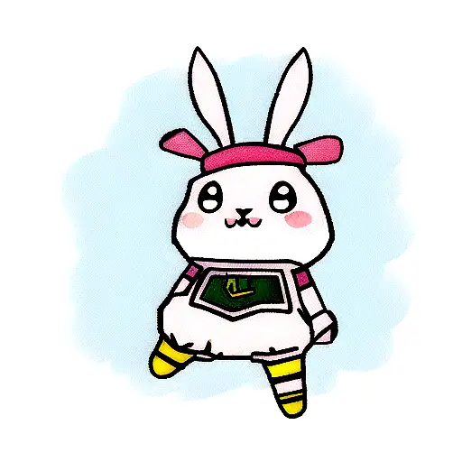 bunny in fortnite tattoo design idea