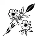 wildflowers  tattoo design idea