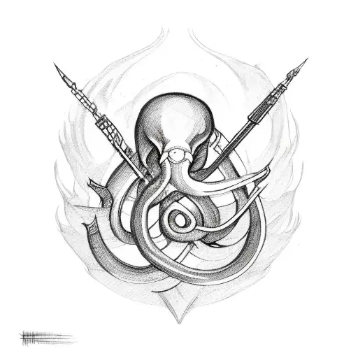 uterus with the word heretic tattoo design idea