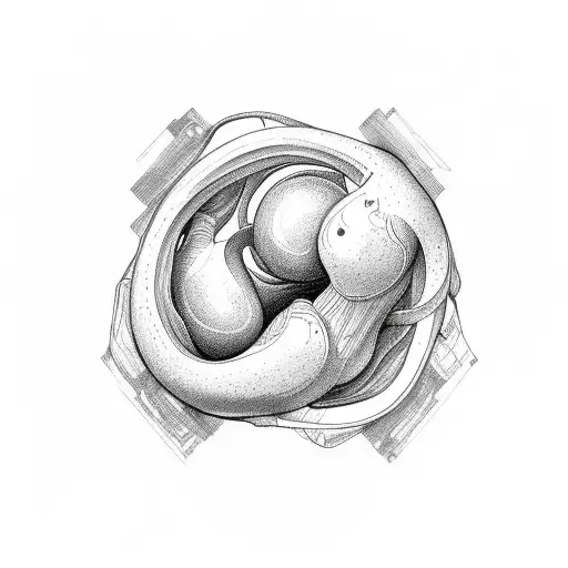 uterus tattoo design idea