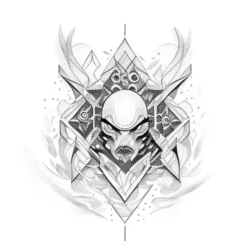 stick figure tattoo design idea