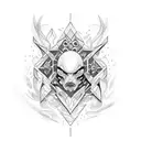 stick figure tattoo design idea