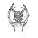 stick figure tattoo design idea