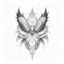 dreams and nightmares tattoo design idea