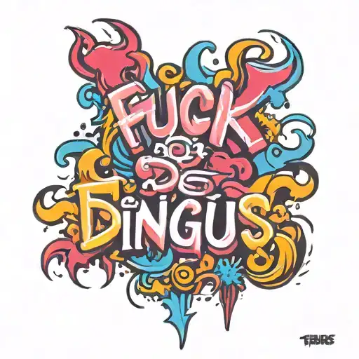 fuck dingus tattoo design idea