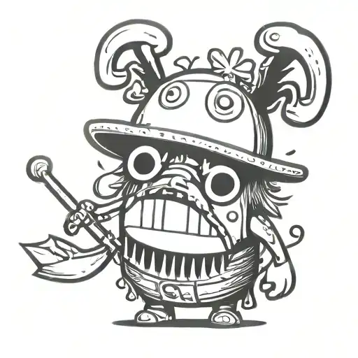 tony chopper from one peace tattoo design idea