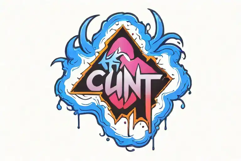 cunt tattoo design idea