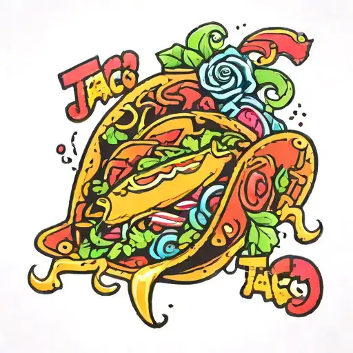 taco tattoo design idea