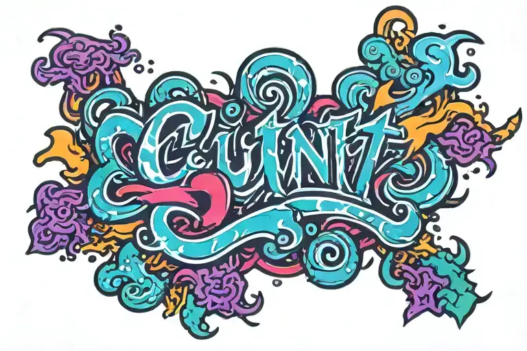 cunt tattoo design idea