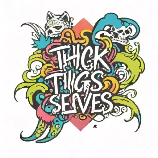 thick thighs save lives tattoo design idea