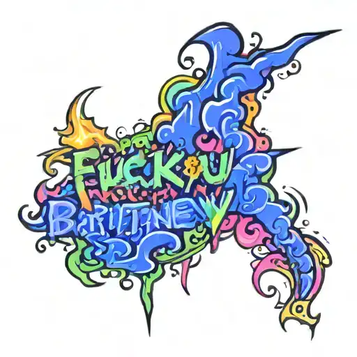 fuck you Brittney tattoo design idea