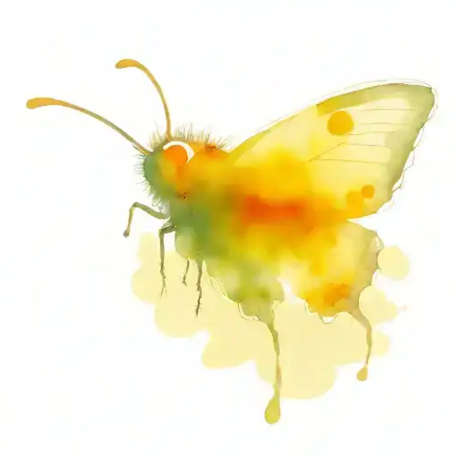 caterpillar transforming into a butterfly tattoo design idea