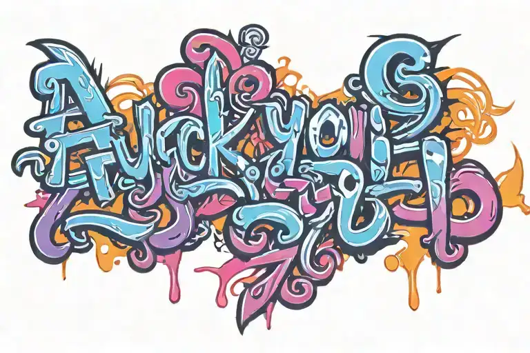 fuck you rina tattoo design idea