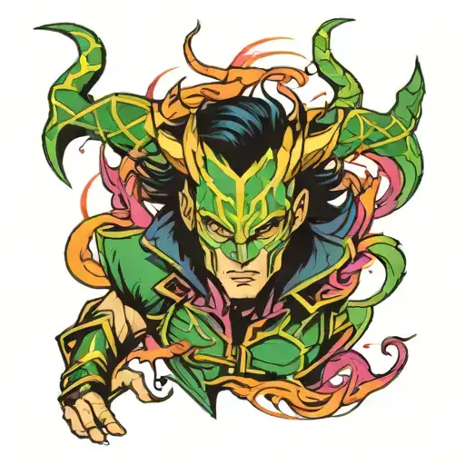 Loki marvel tattoo design idea