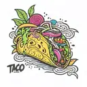 taco tattoo design idea