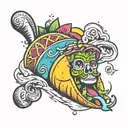 taco tattoo design idea