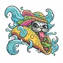 taco tattoo design idea