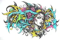 badass rina tattoo design idea