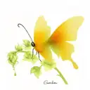 caterpillar transforming into a butterfly tattoo design idea