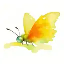 caterpillar transforming into a butterfly tattoo design idea