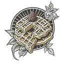 waffles tattoo design idea