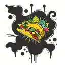 to taco tattoo design idea