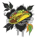 to taco tattoo design idea