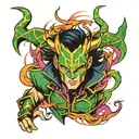 Loki marvel tattoo design idea