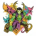 Loki marvel tattoo design idea